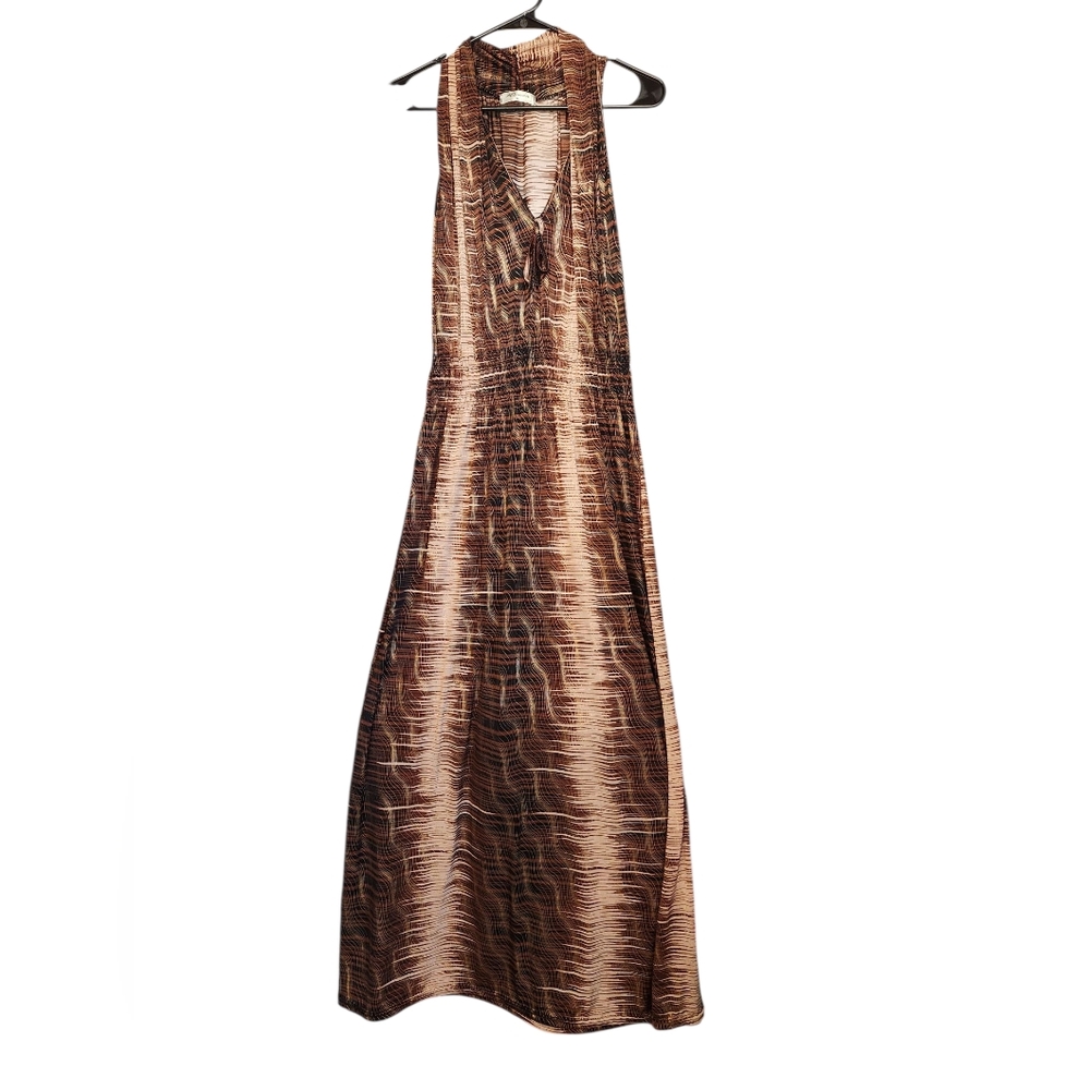 Elegant Brown Maxi Dress